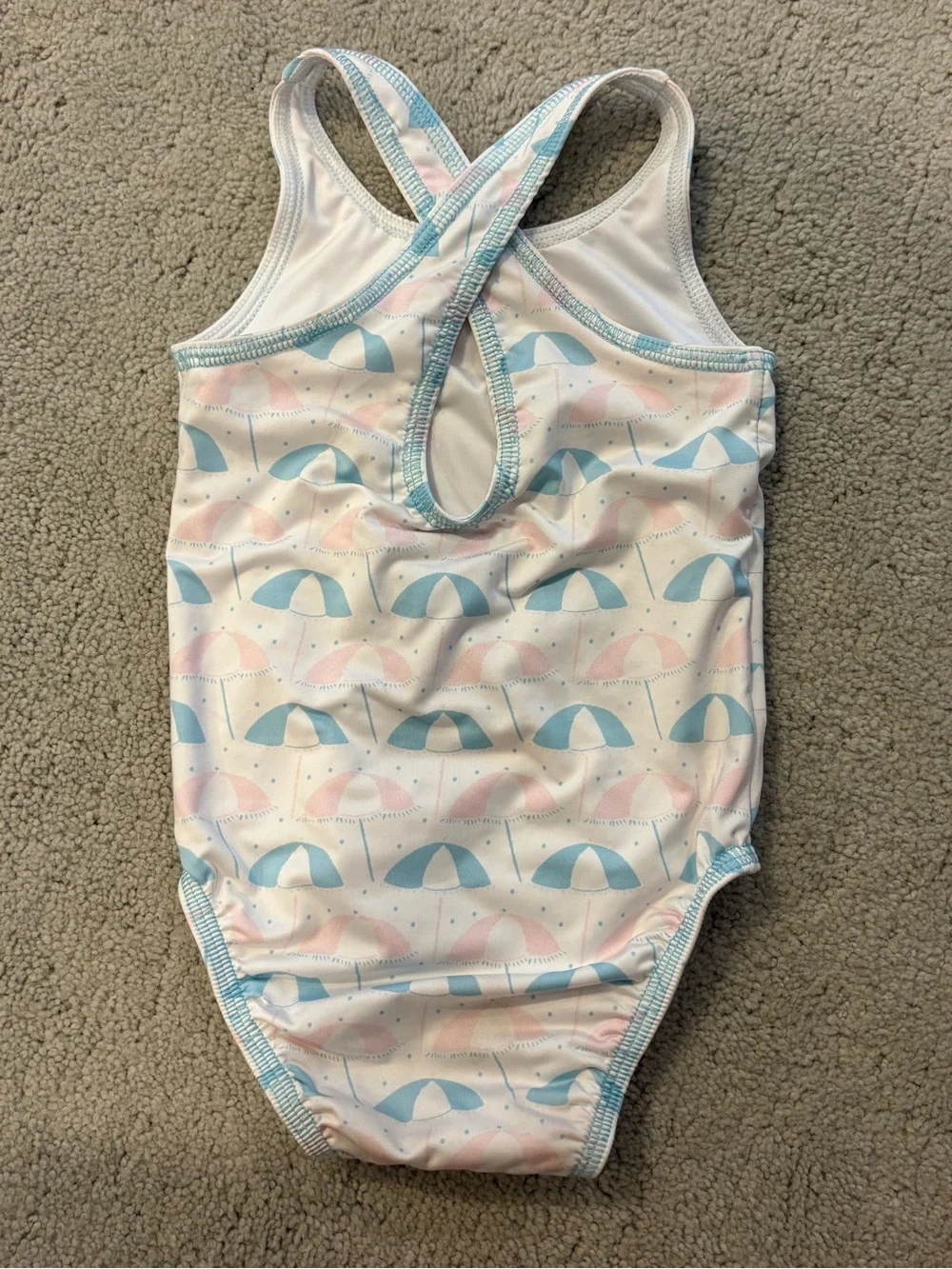 The Proper Peony One-Piece Swim Suit Umbrella Print Baby Girl 24 months play con